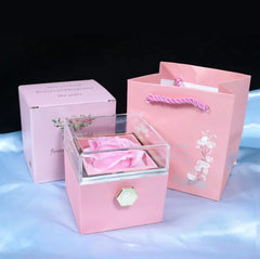 Rotating Rose Soap Flower Gift Box