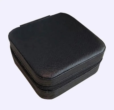 Compact PU Leather Jewelry Organizer